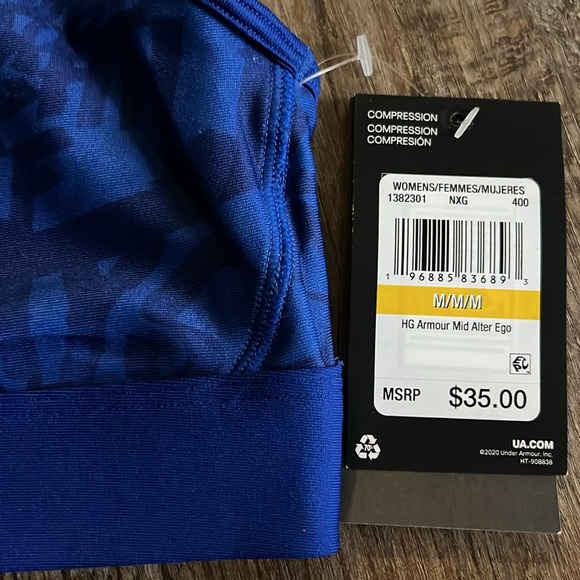 New Under Armour Women's Alter Ego HeatGear Compression Sports Bra - Picture 5 of 10